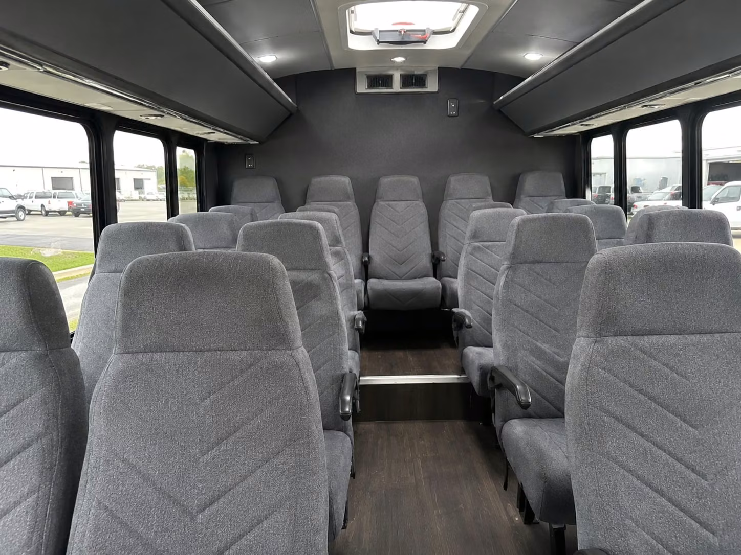 18 passenger minibus interior