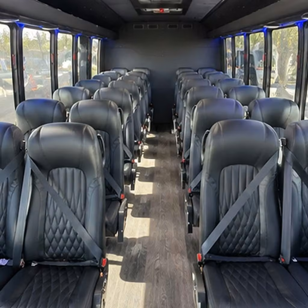 30 passenger minibus inside