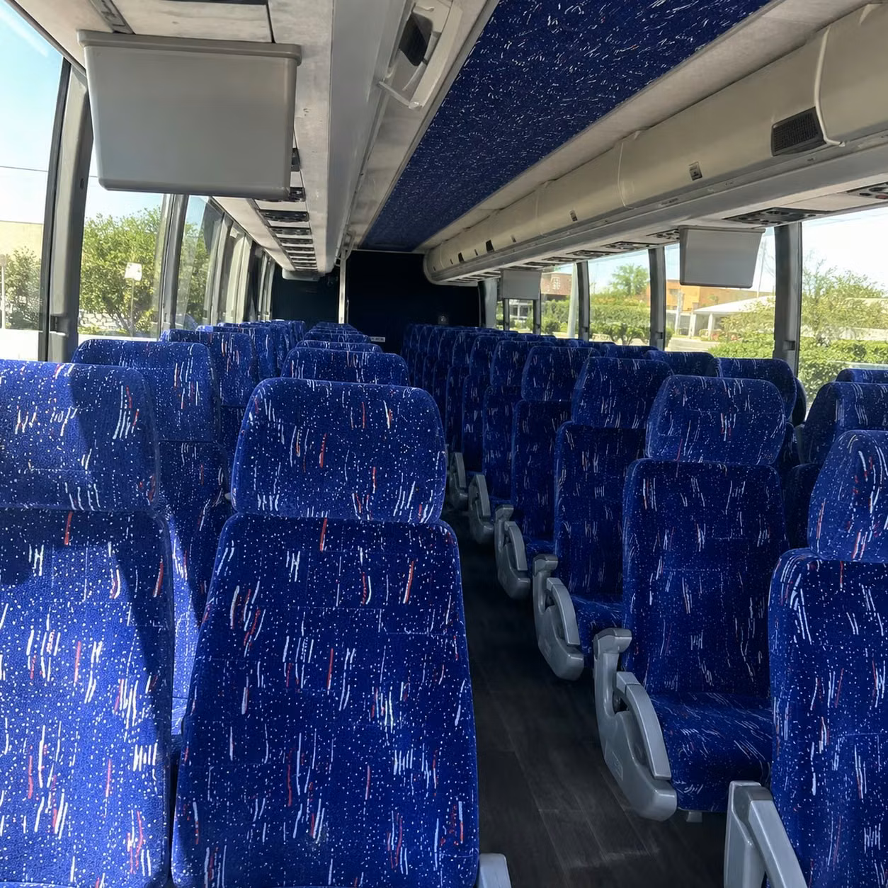 56 passenger charter bus interior